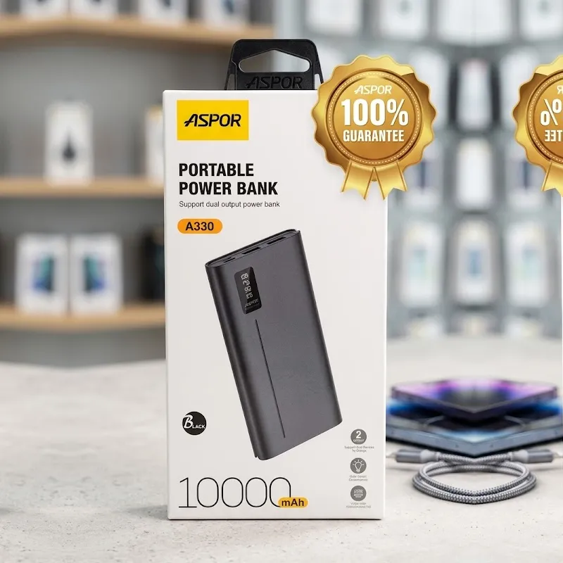 Aspor A330 10,000mAh Portable Power Bank