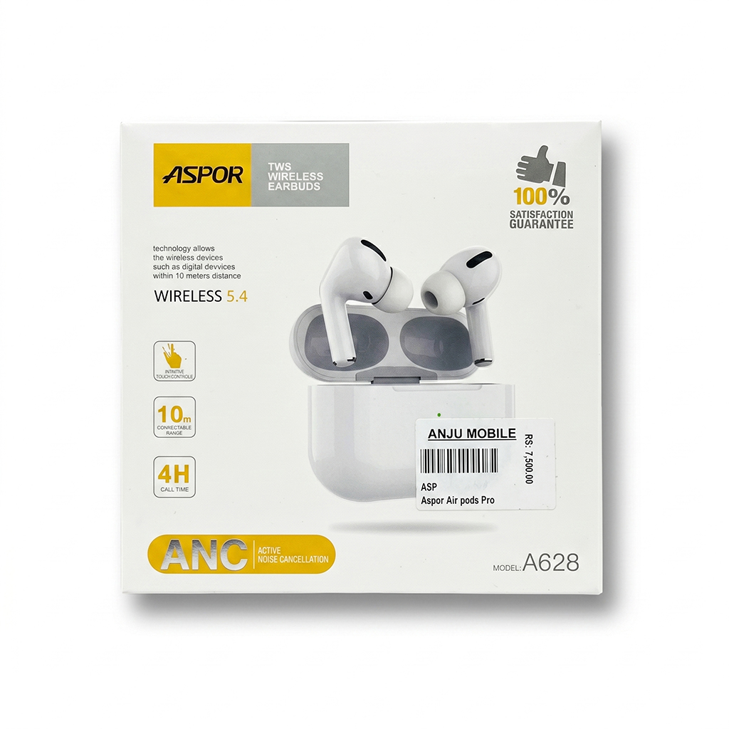 ASPOR A615 AirPods 3 with HIFI Surround Sound (Bluetooth 5.1, Wireless Charging)