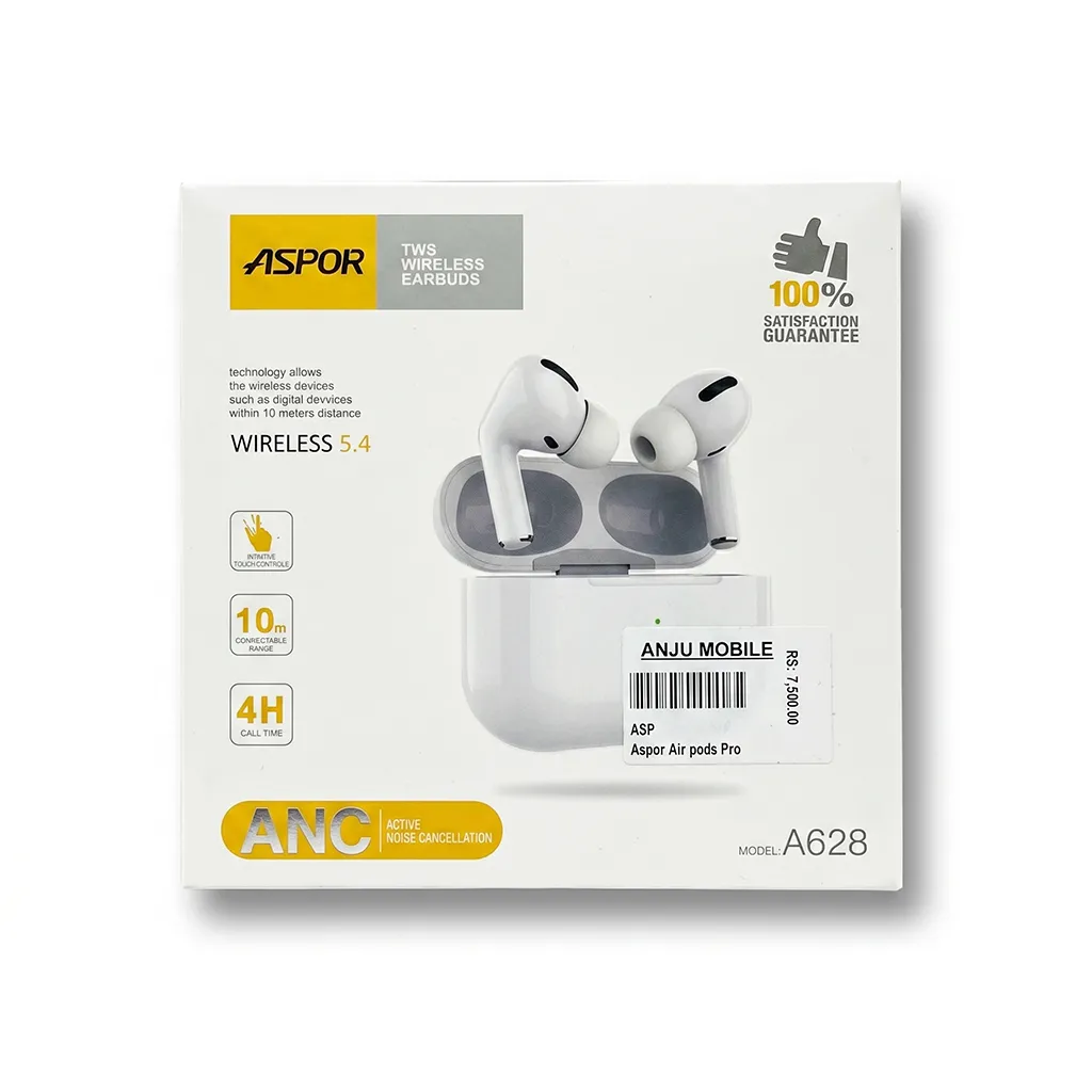 ASPOR A615 AirPods 3 with HIFI Surround Sound (Bluetooth 5.1, Wireless Charging)